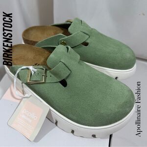 Birkenstock Papiloma Chunky in Green Tea Size 10 Ladies 41 EU New in Box